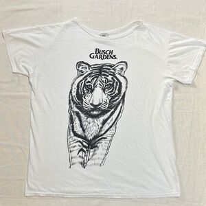 Vintage Busch Gardens Tiger oversized t shirt